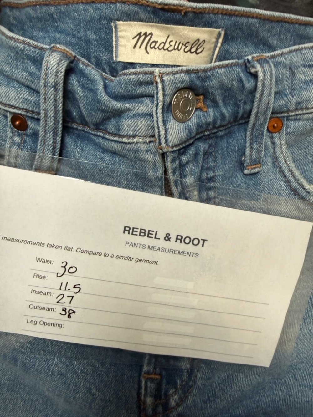 Madewell The Perfect Vintage Jean Light Wash Distressed High Rise Sz 29 / 8 - Picture 14 of 14